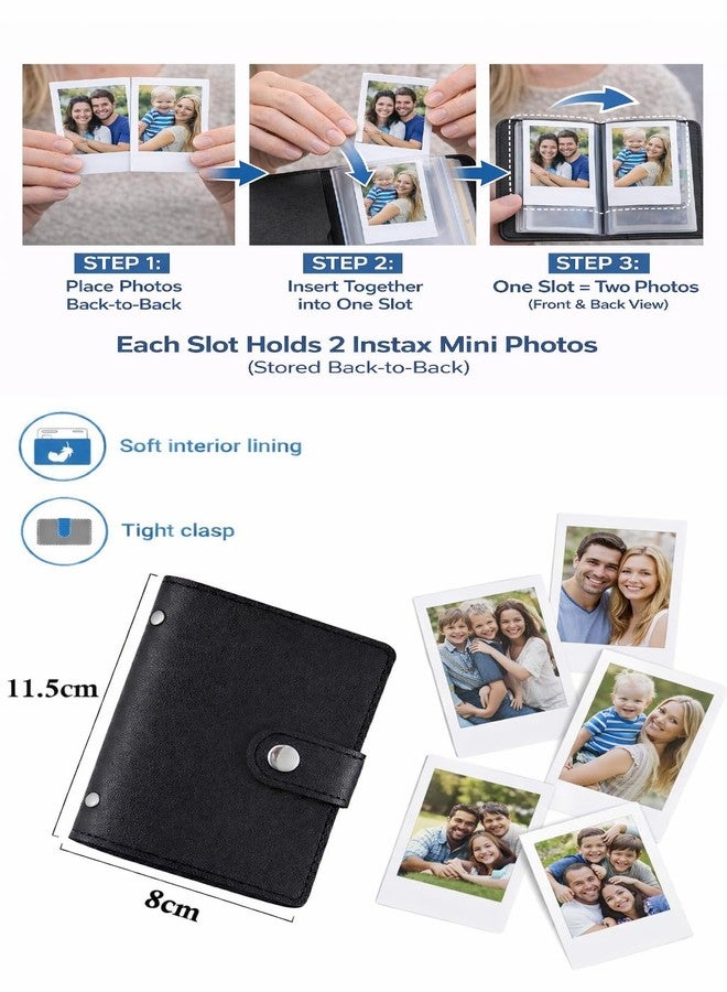 CALVILLE Mini Photo Album, 2×3 Instant Film Storage, Compatible with Fujifilm Instax Mini Series (Mini 11, Mini 12, Mini 9, 8+), EVO & LiPlay, Kodak & Polaroid and ZIP printers Instant Photos - Image 3